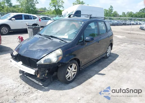 2008 Honda Fit Sport из США, поврежденный, VIN JHMGD38608S068469